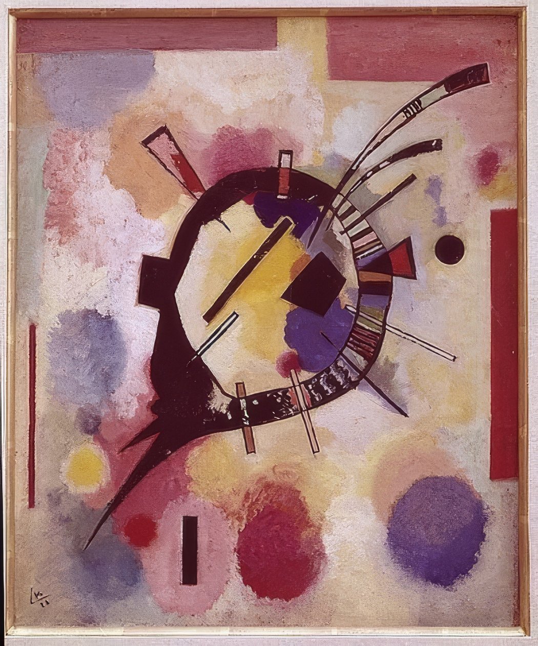 Žlutý střed. 1926 od Wassily Kandinsky