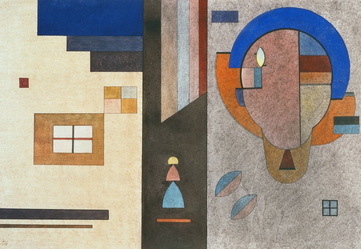 Samostatně přidružená společnost - Divisé-Lié od Wassily Kandinsky