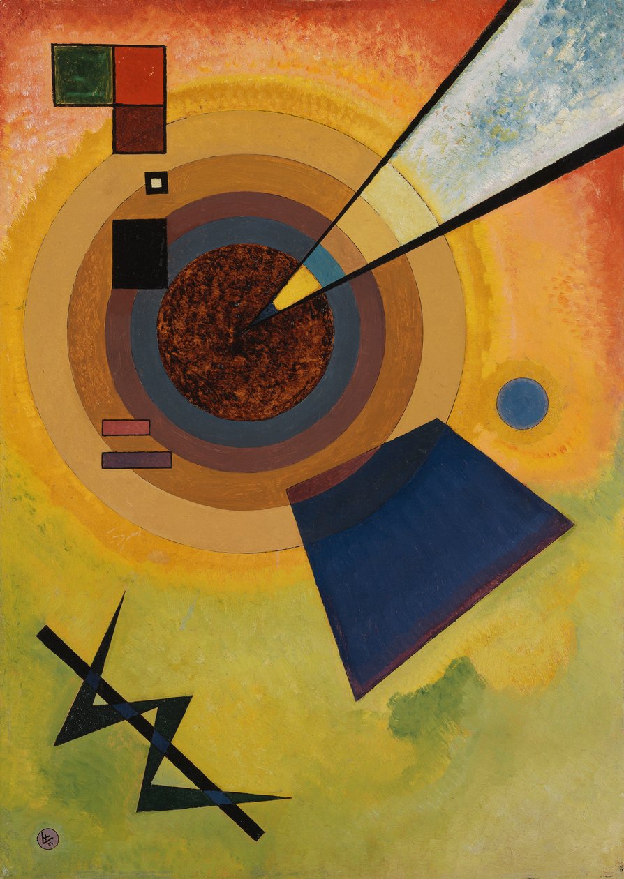 Zelená a červená od Wassily Kandinsky