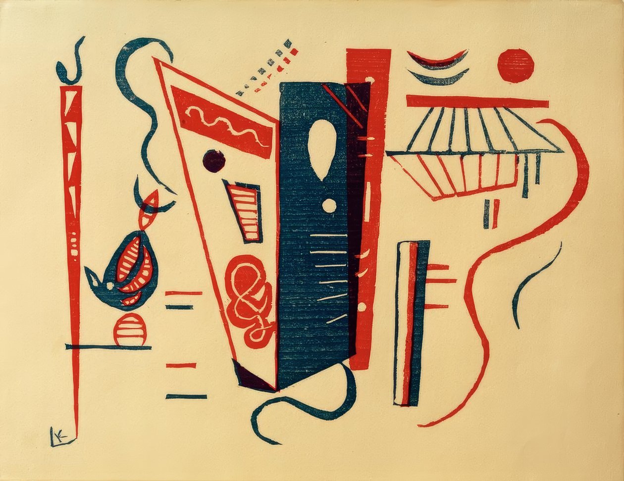 Dřevoryt pro XX. siècle, č. 5/6 od Wassily Kandinsky