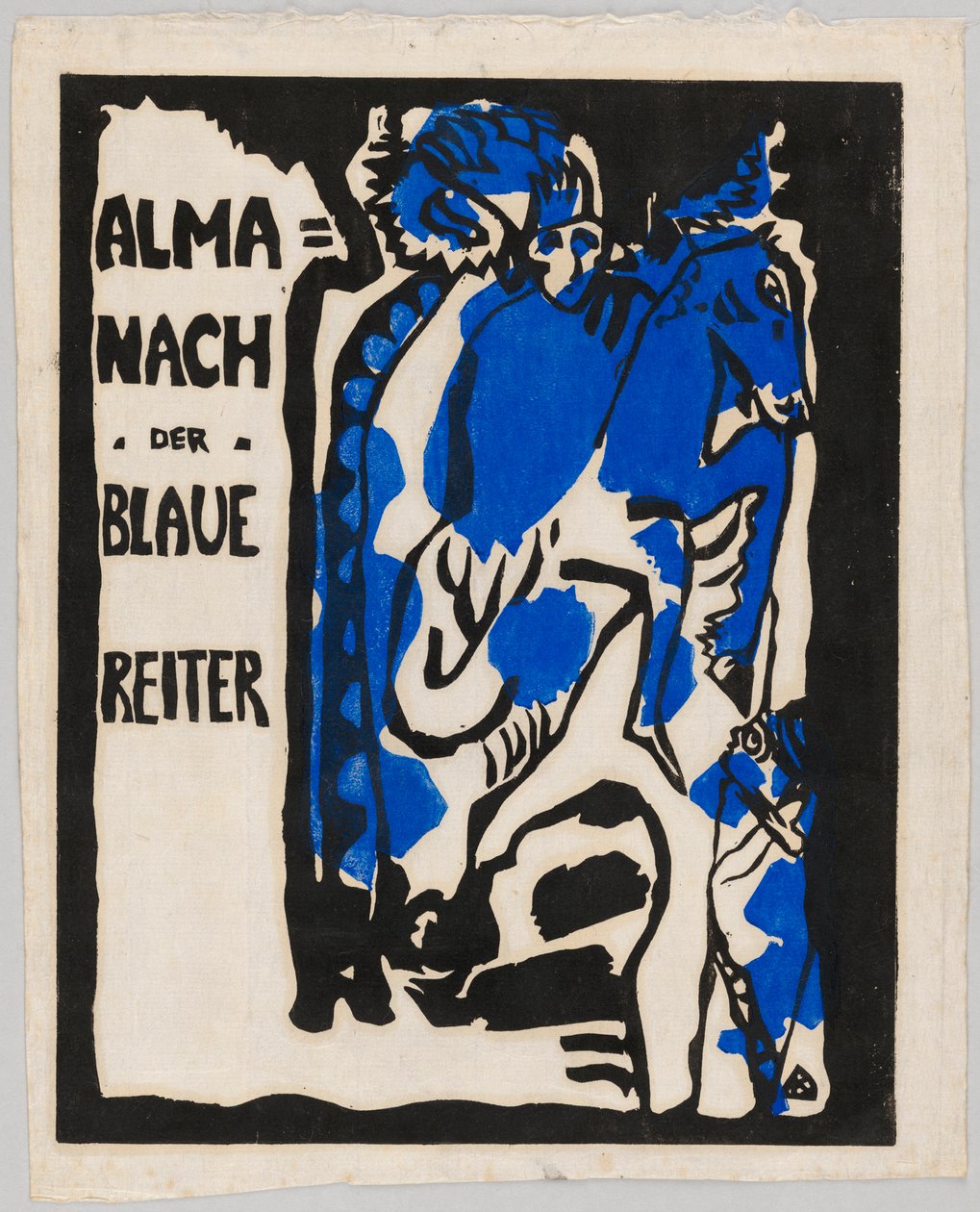 Dřevoryt pro almanach "Der Blaue Reiter" od Wassily Kandinsky