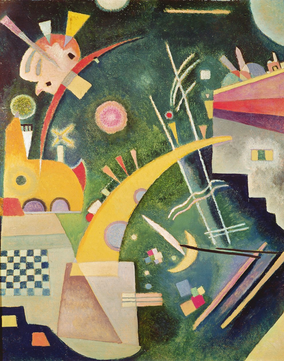 Hornform, 1924 od Wassily Kandinsky