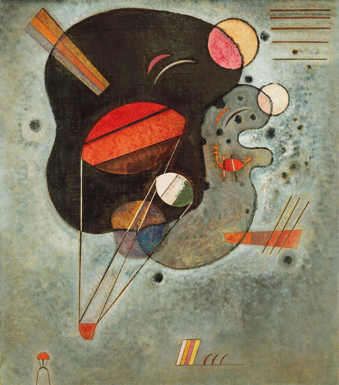 Vznášející se tisk od Wassily Kandinsky