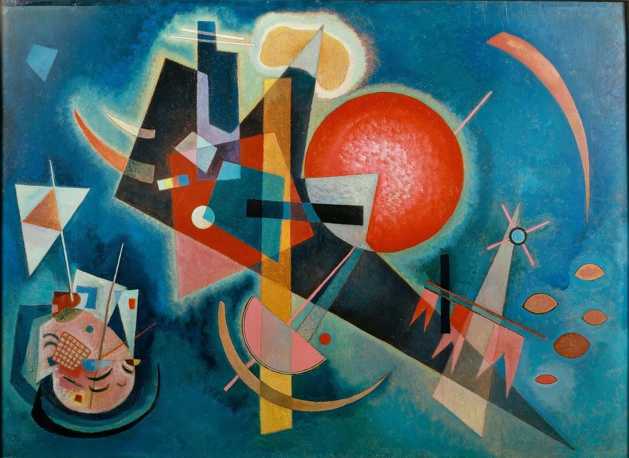 V modrém od Wassily Kandinsky