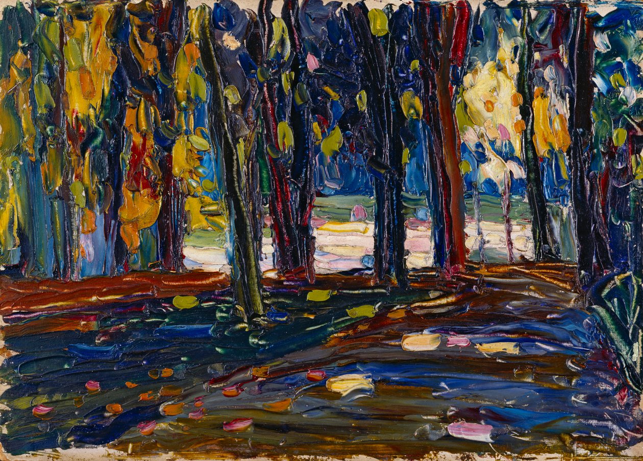 V parku St. Cloud - Podzim II od Wassily Kandinsky