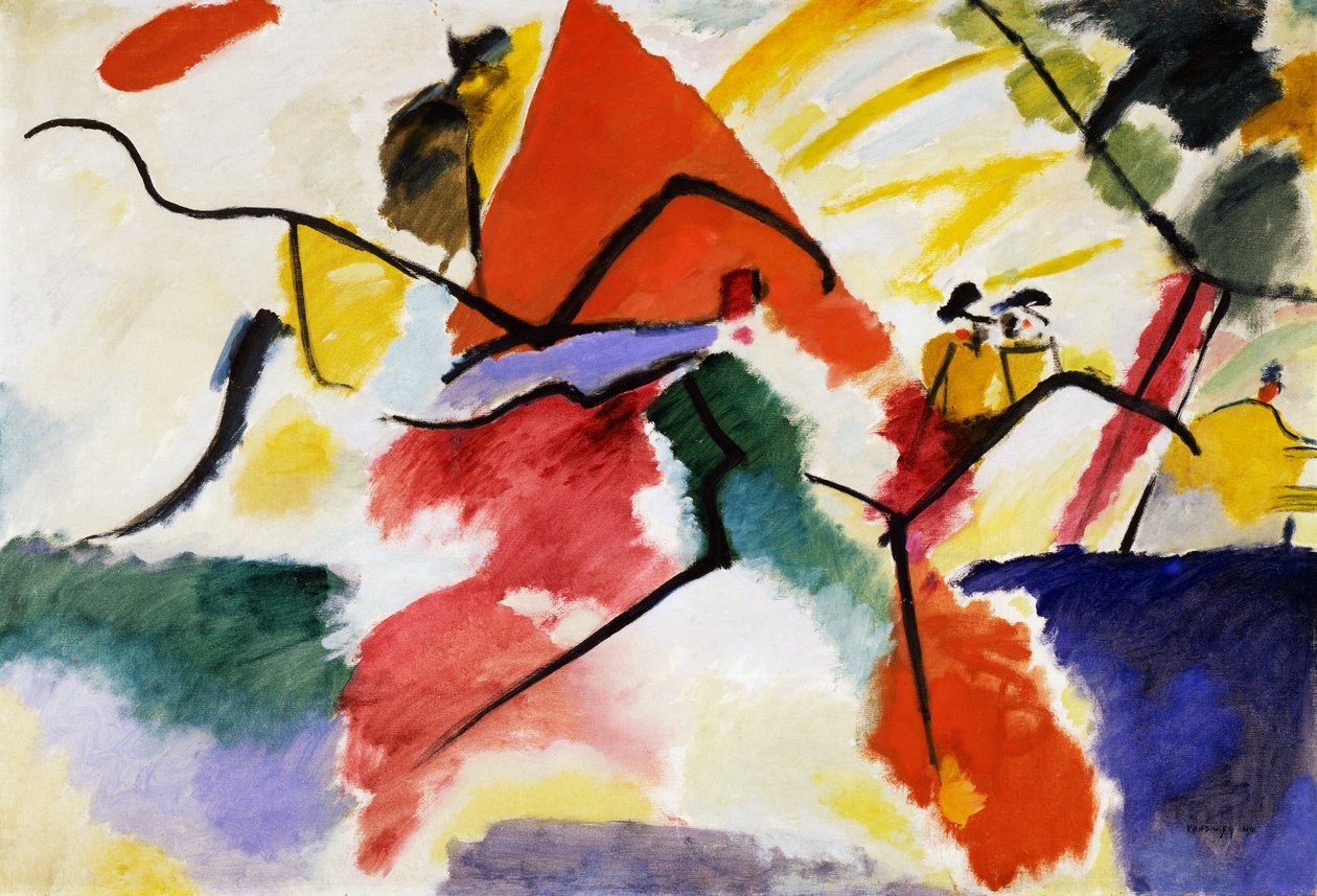 Zobrazení V (park) od Wassily Kandinsky