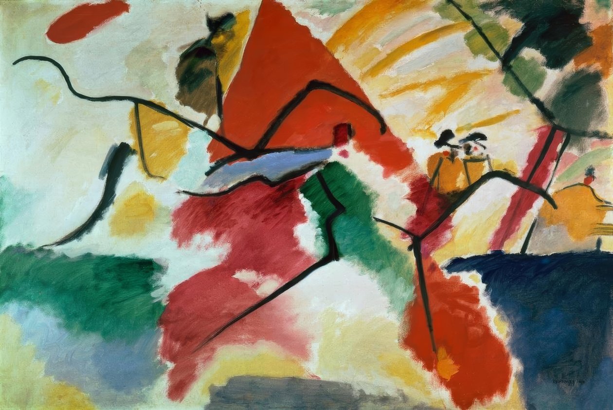 Zobrazení V (park) od Wassily Kandinsky