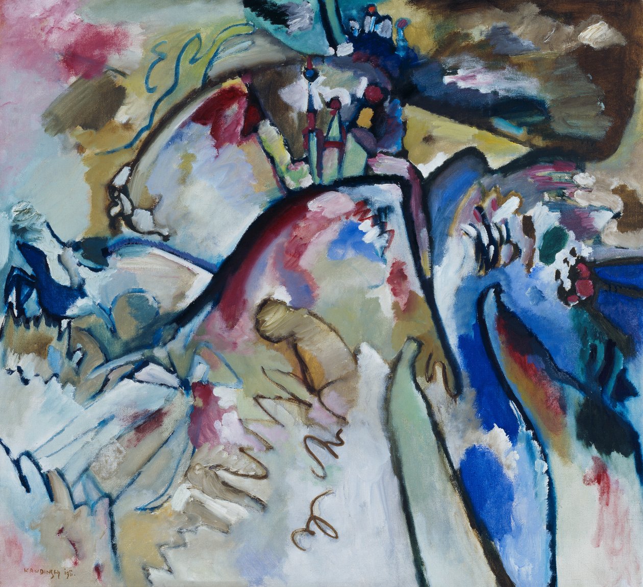 Improvizace 21a od Wassily Kandinsky