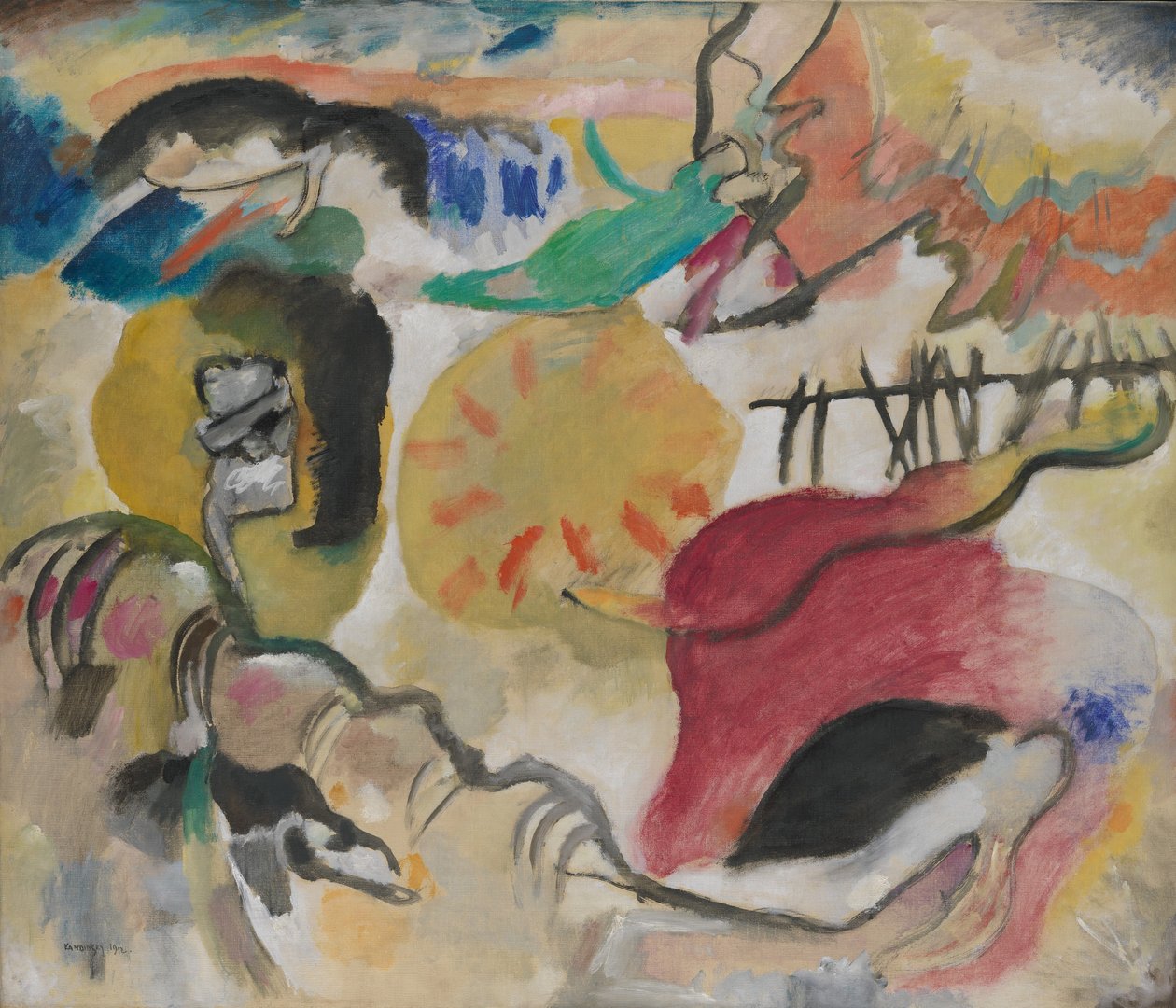 Improvizace 27 (Zahrada lásky II) od Wassily Kandinsky