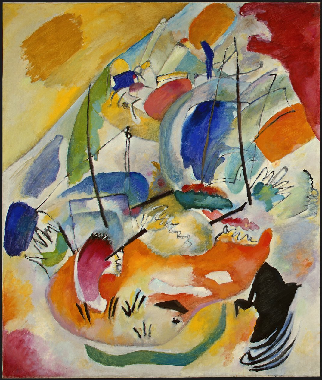 Improvizace 31 Námořní bitva od Wassily Kandinsky