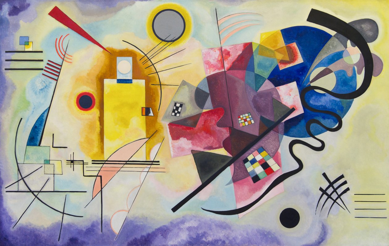 Žlutá Červená Modrá od Wassily Kandinsky