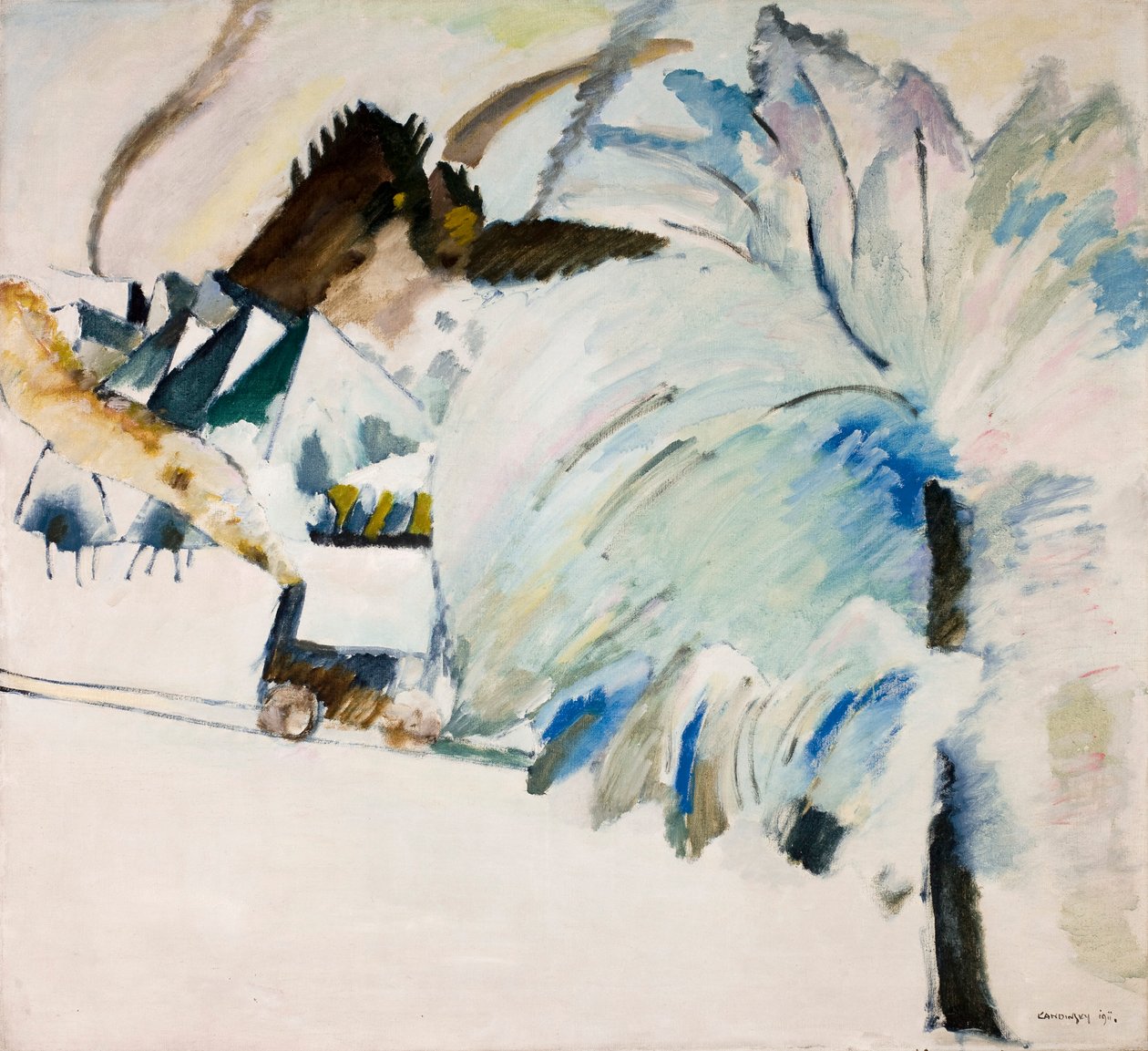 Kandinskij - Zimní krajina, 1911 od Wassily Kandinsky