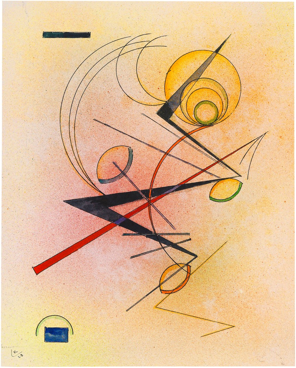 Malý teplý, 1928. od Wassily Kandinsky