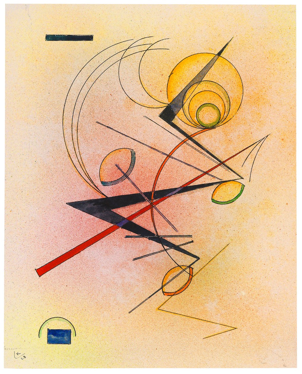 Malý teplý, 1928. od Wassily Kandinsky