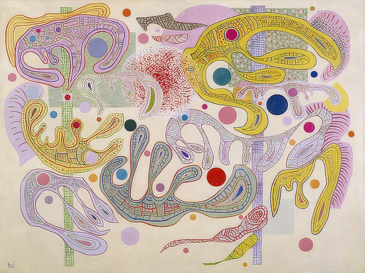 Rozmarné formy (Formes capricieuses). 1937 od Wassily Kandinsky