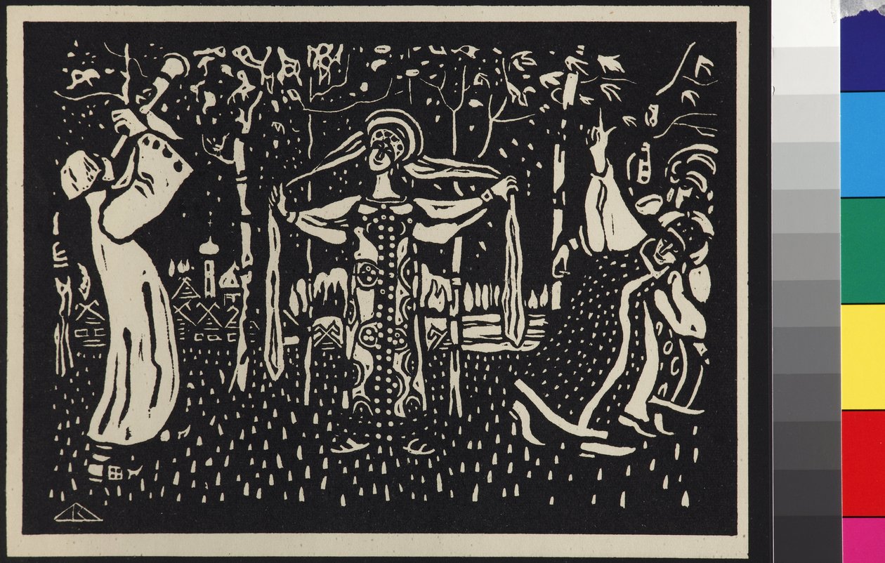 Les bouleaux - Břízy od Wassily Kandinsky