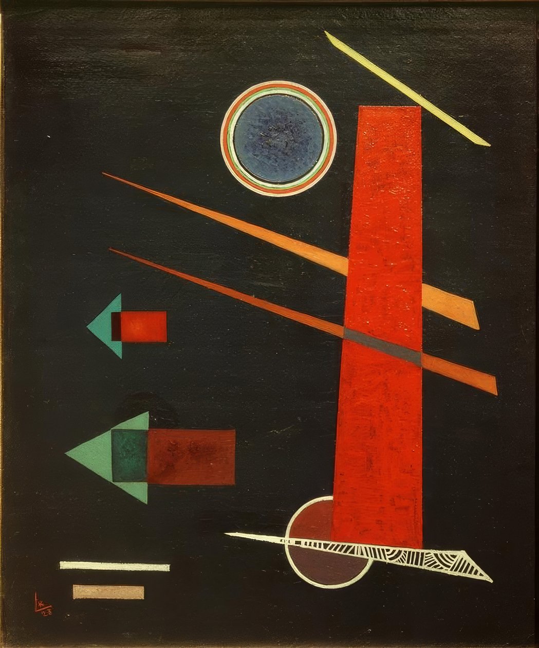 Silná červená od Wassily Kandinsky