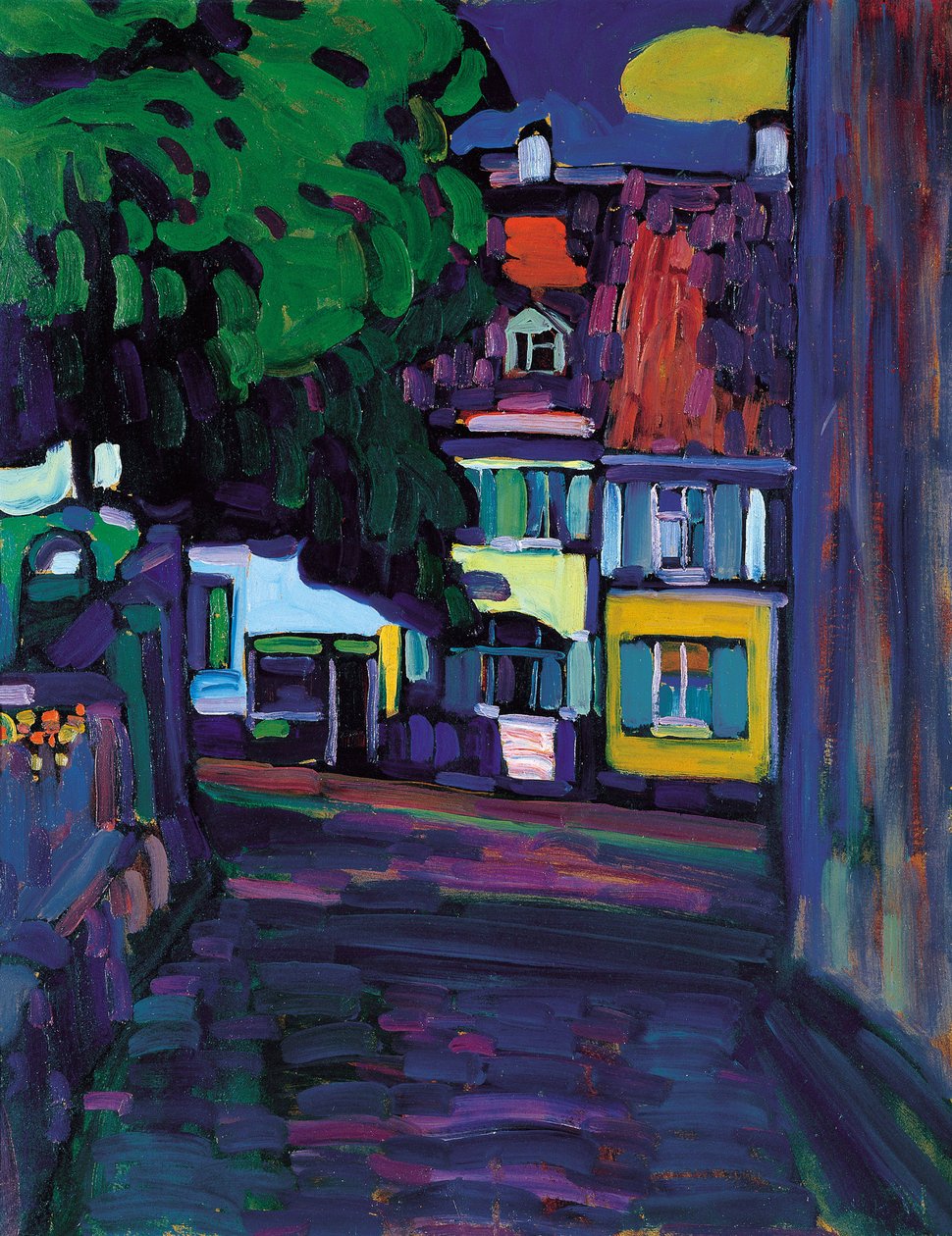Murnau, Domy na Obermarktu od Wassily Kandinsky