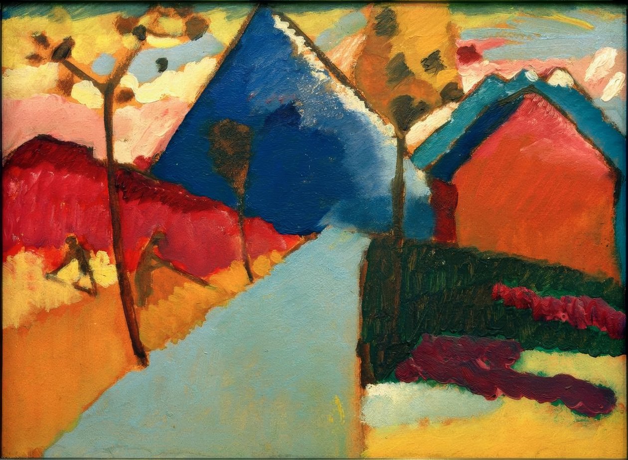 Studie přírody od Murnaua I od Wassily Kandinsky