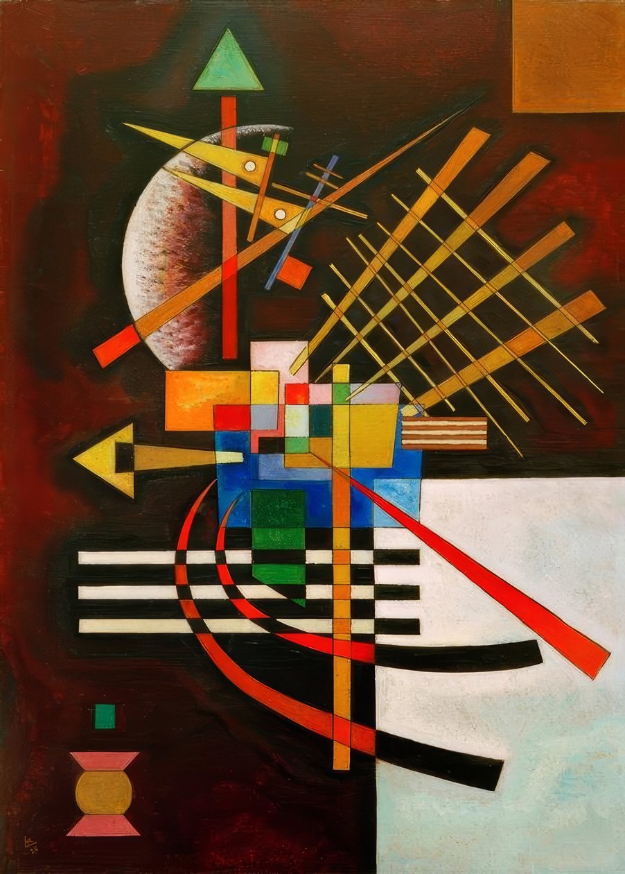 Nahoře a vlevo od Wassily Kandinsky