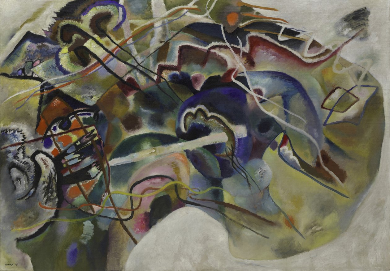 Obraz s bílým okrajem, 1913 od Wassily Kandinsky