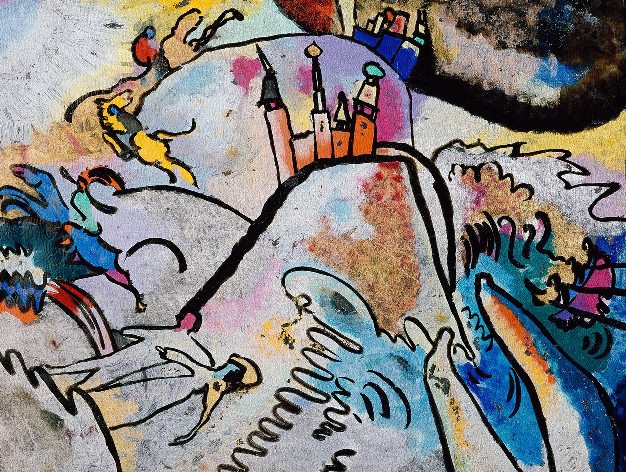 Malování se sluncem, 1911. od Wassily Kandinsky