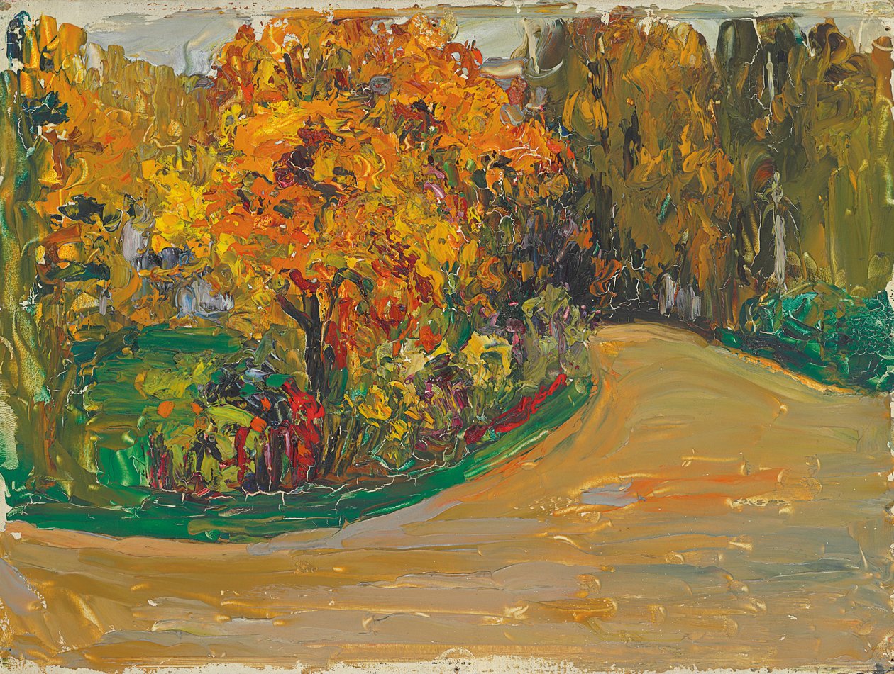 Park na podzim od Wassily Kandinsky