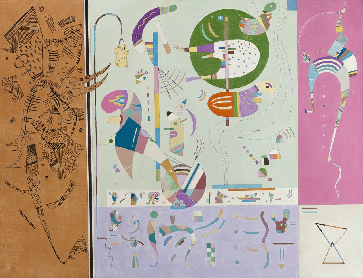 Strany jsou různorodé od Wassily Kandinsky