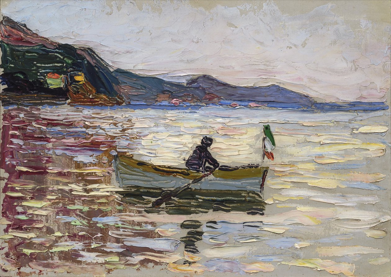 Rapallo. Loď na moři, 1906 od Wassily Kandinsky