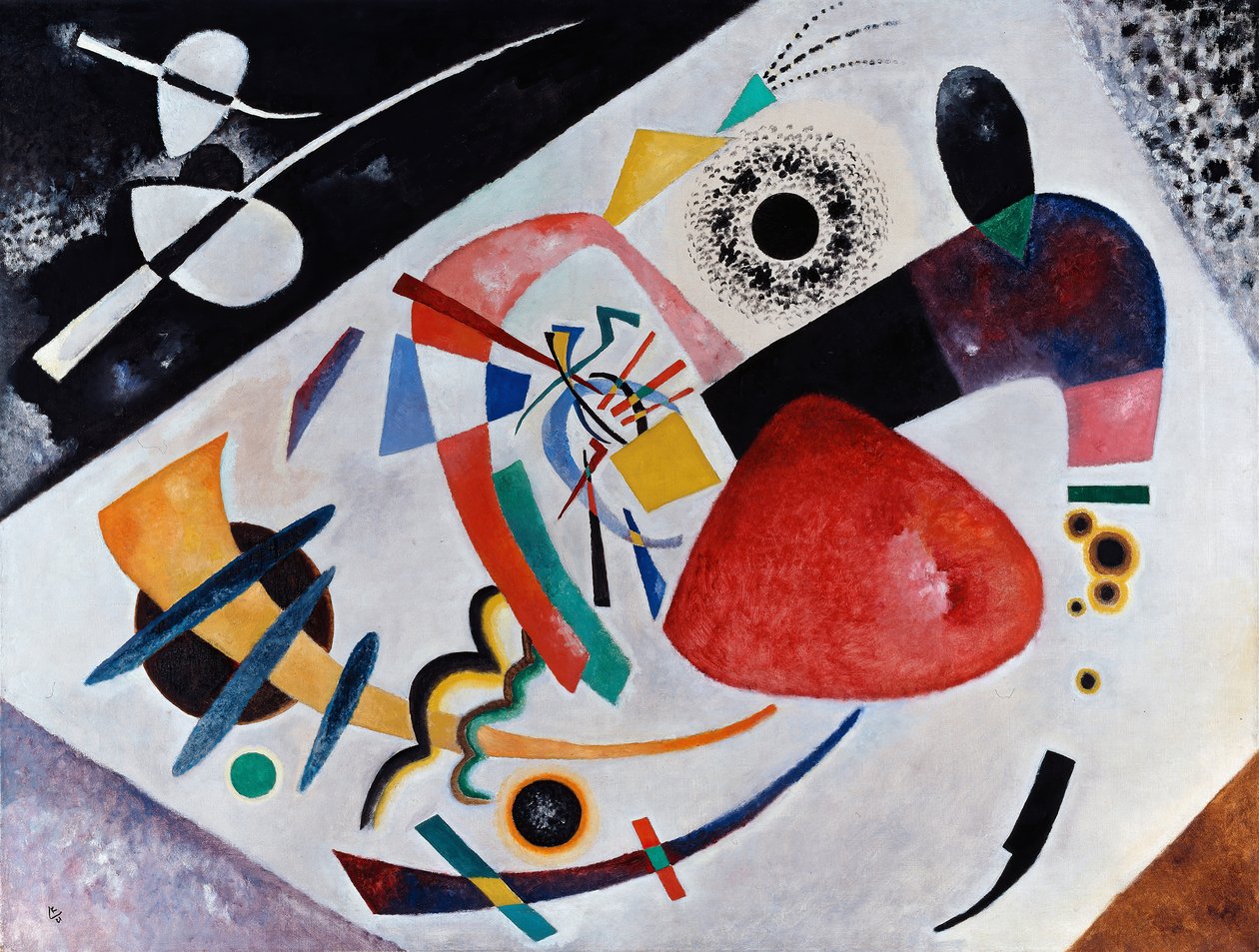 Červená skvrna II, od Wassily Kandinsky
