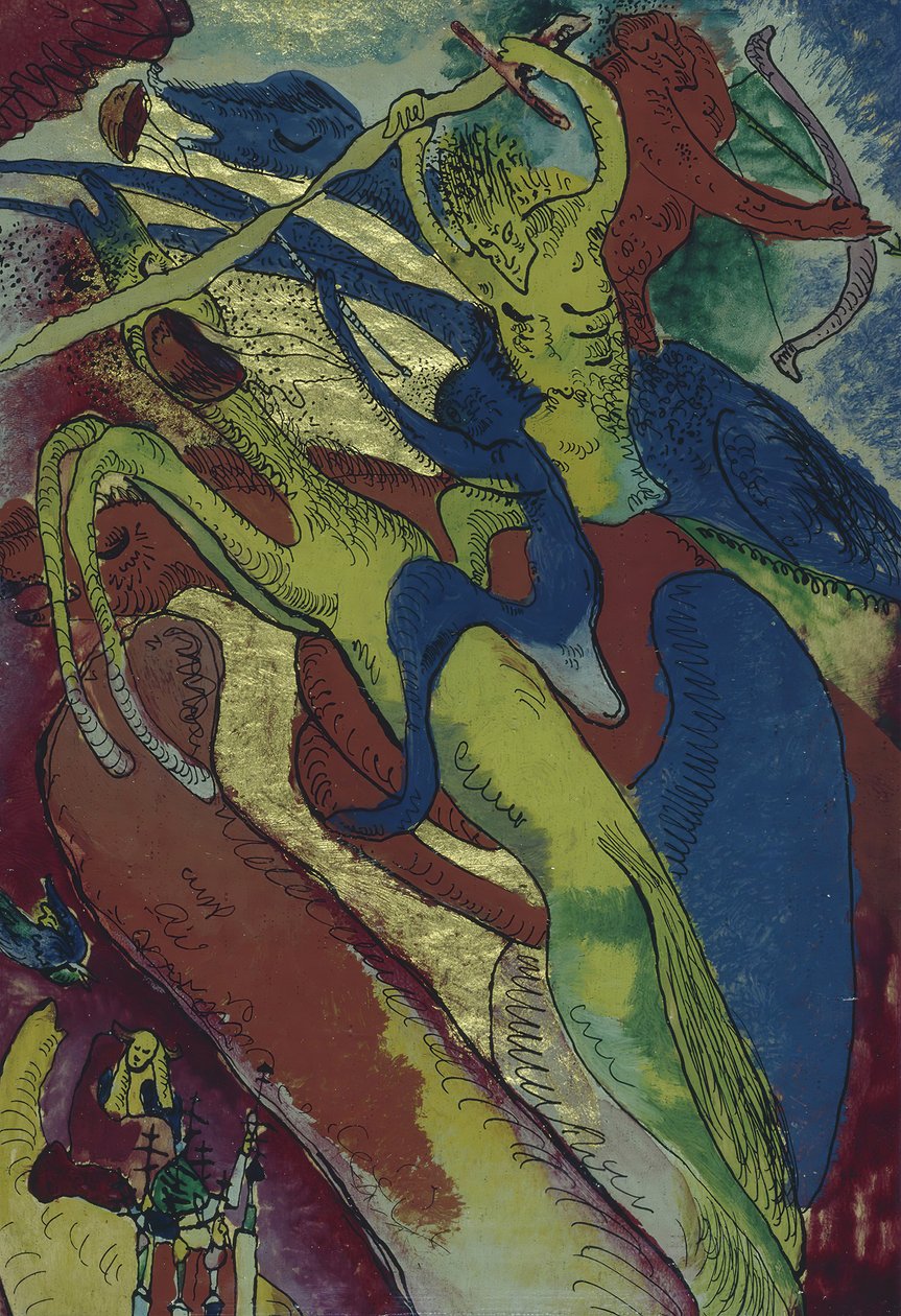 Jezdci apokalypsy I, 1911. od Wassily Kandinsky