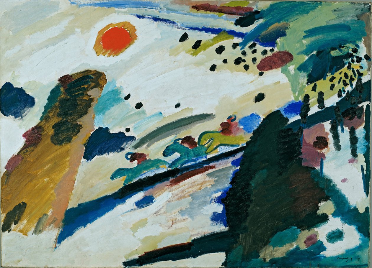 Romantická krajina od Wassily Kandinsky