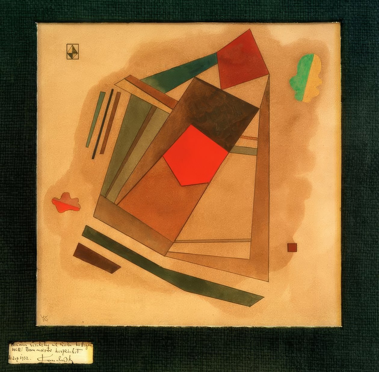 Červená na náměstí od Wassily Kandinsky