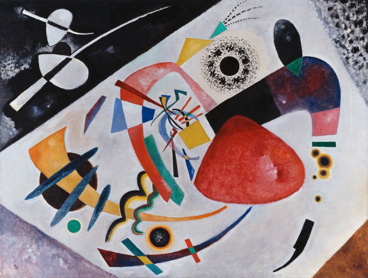 Červená skvrna II od Wassily Kandinsky