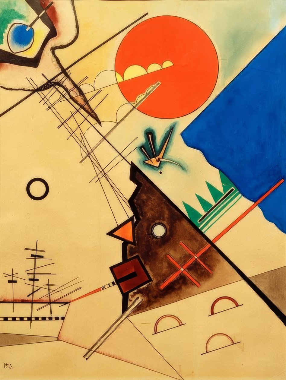 Červený kruh od Wassily Kandinsky