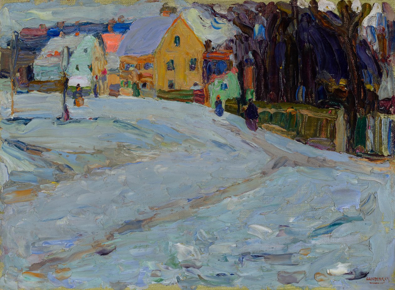 Schwabing - Nikolaiplatz od Wassily Kandinsky