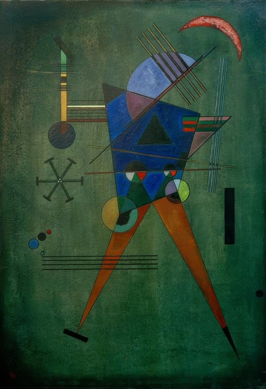 Černý trojúhelník od Wassily Kandinsky