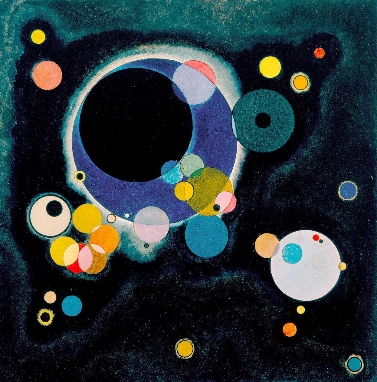 Skica pro několik kruhů od Wassily Kandinsky
