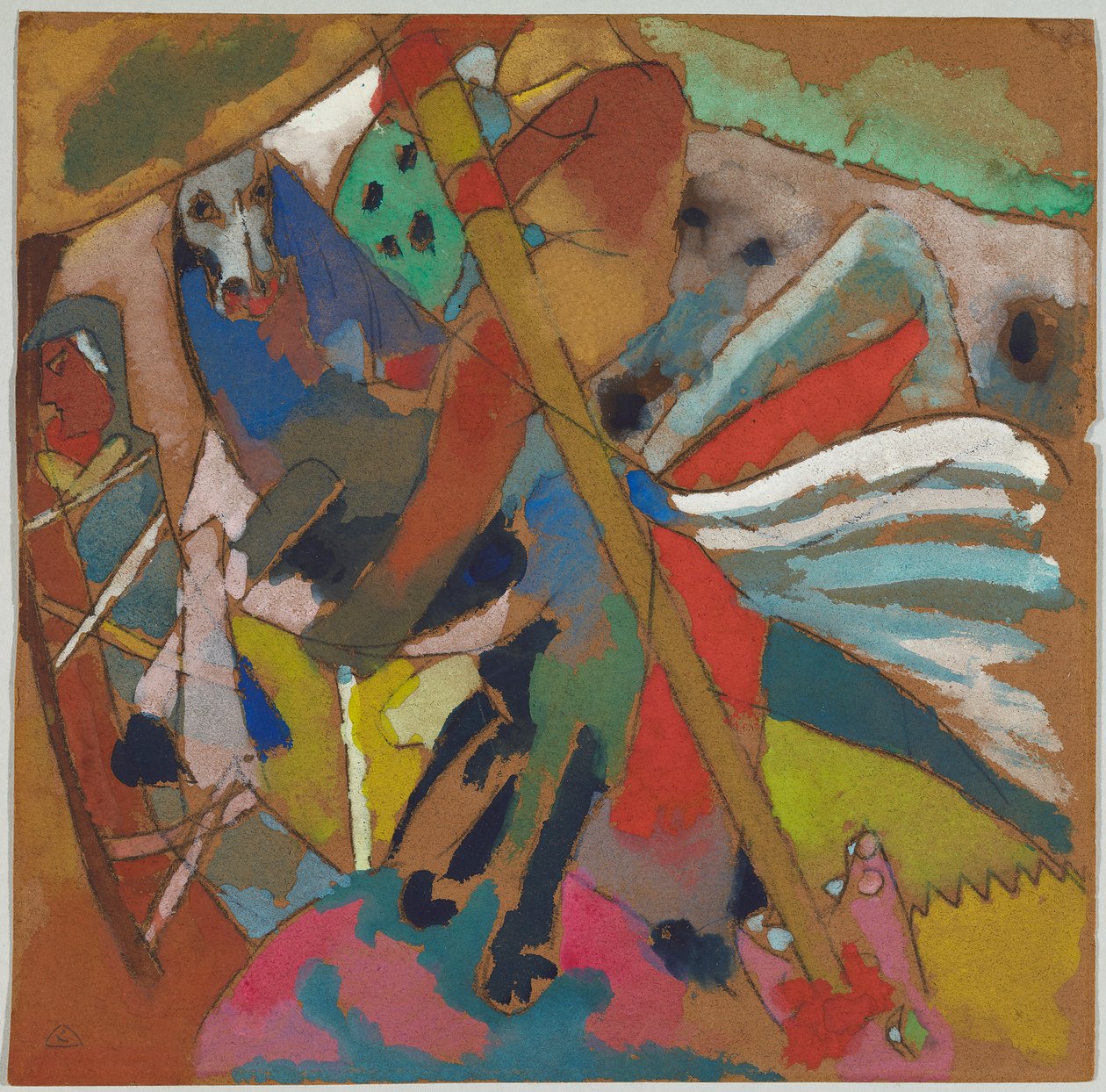 Svatý Georg II od Wassily Kandinsky