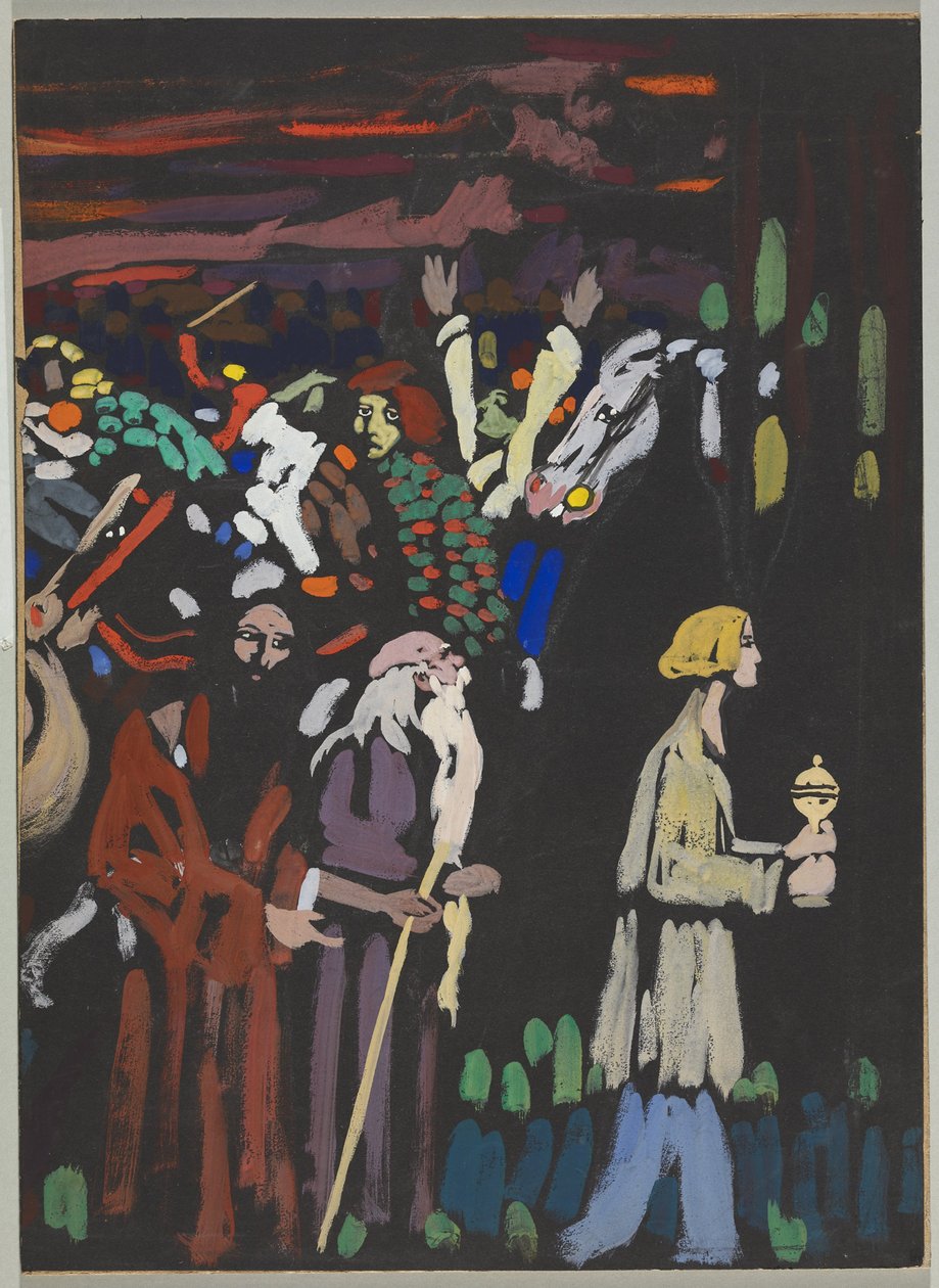 Studie na téma „Panika“ od Wassily Kandinsky