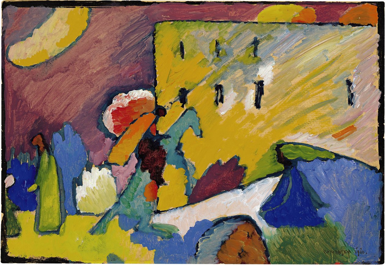 Studie pro improvizaci 3, 1909 od Wassily Kandinsky