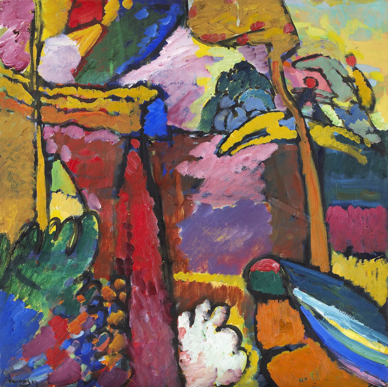 Studie pro improvizaci V, 1910 od Wassily Kandinsky