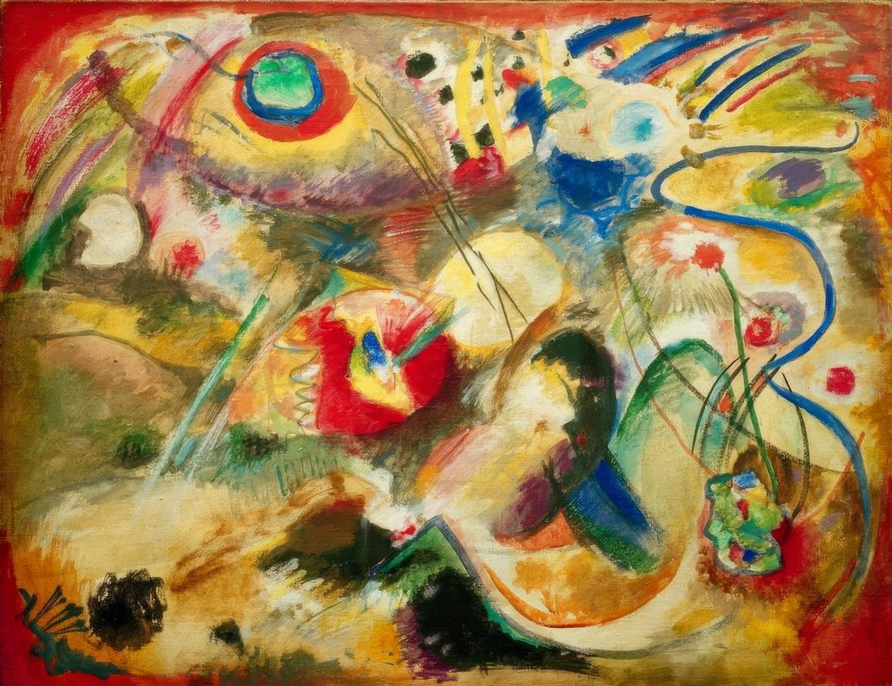 Obrázek bez názvu (Sintflut) od Wassily Kandinsky
