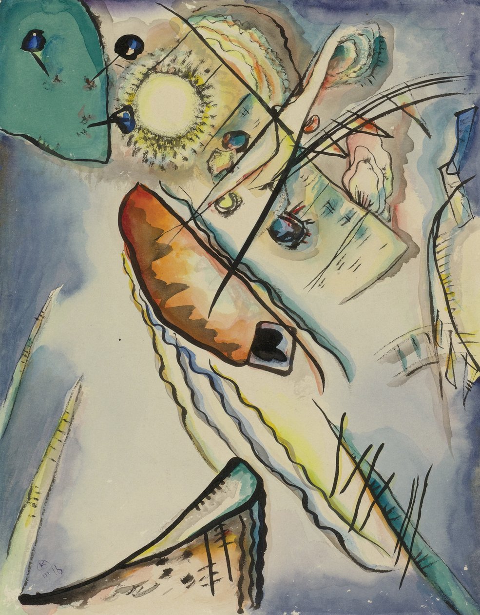 Bez názvu, 1916 od Wassily Kandinsky