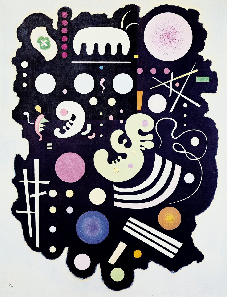 „Variegated Black“ malba od Kandinsky od Wassily Kandinsky