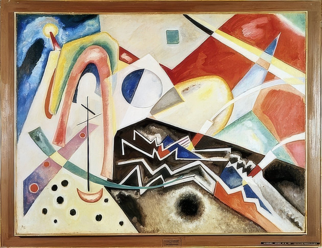 Bílá klikatá. 1922 od Wassily Kandinsky