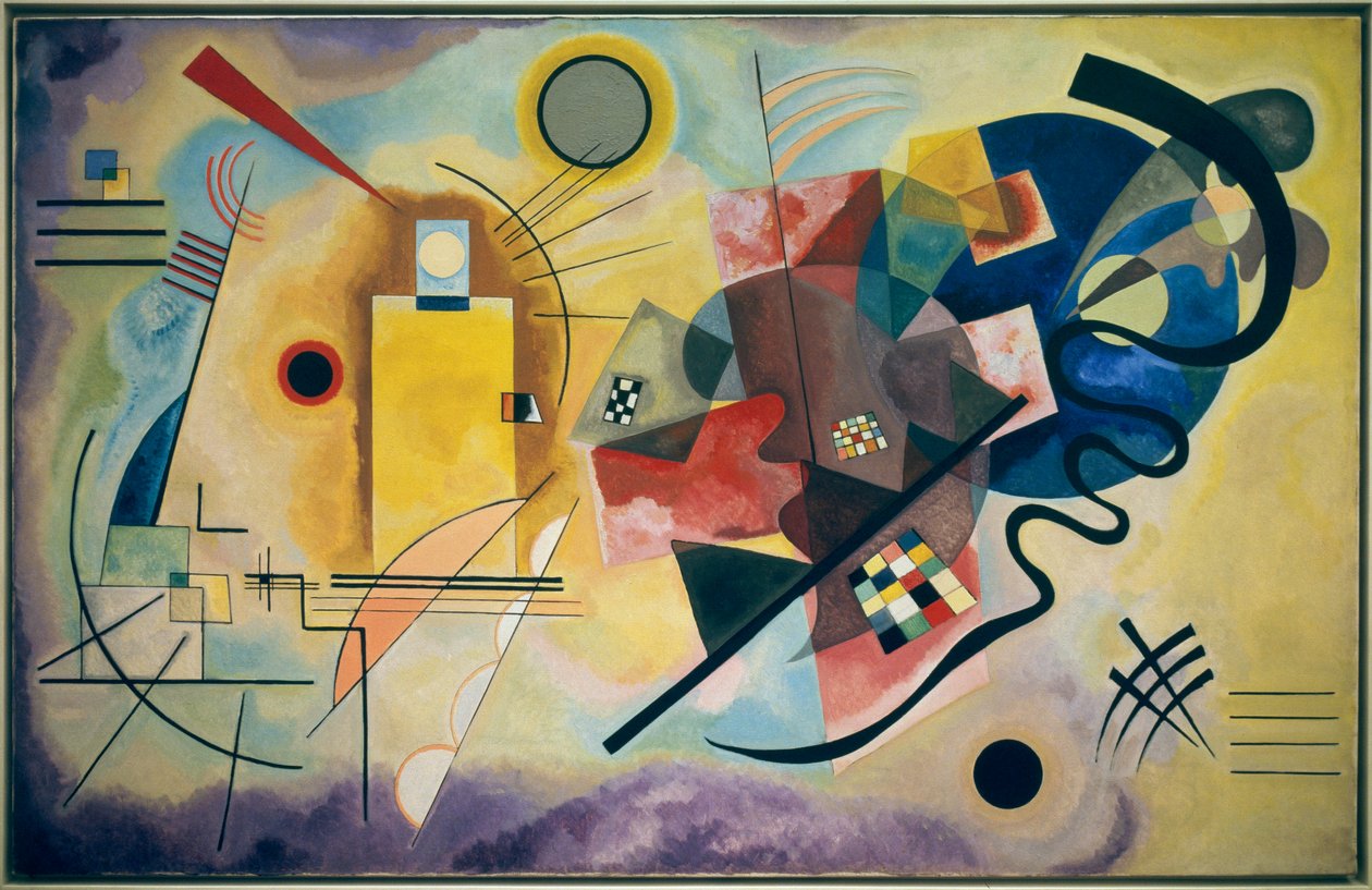 Žluto-červeno-modrá od Wassily Kandinsky