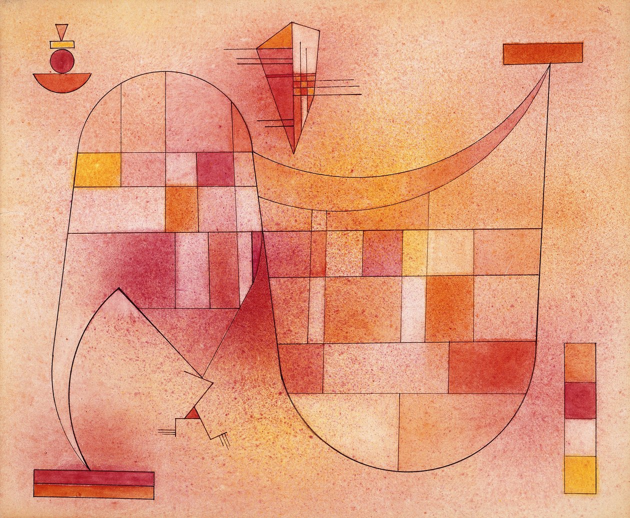 Žlutá Růžová; Gelb Rosa od Wassily Kandinsky