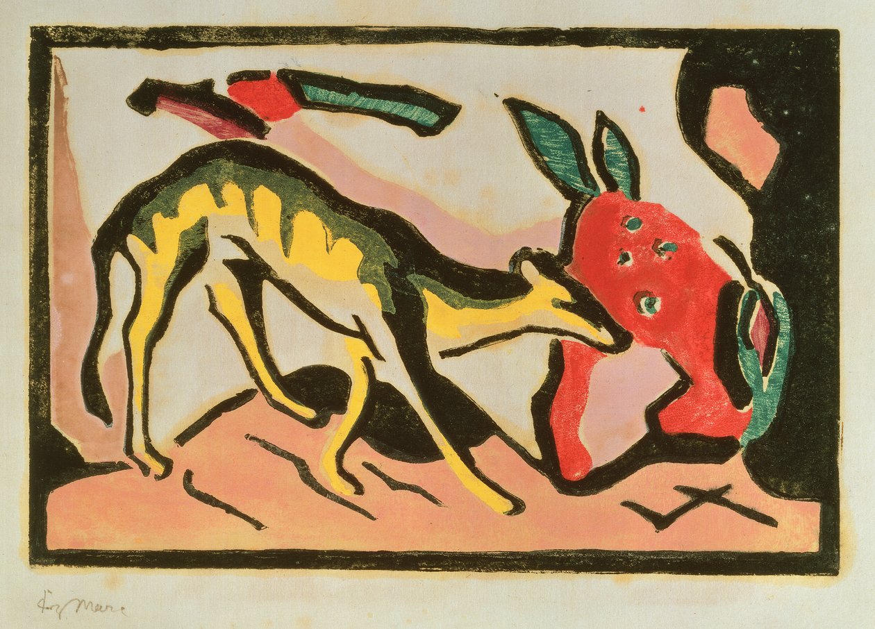 Modrý jezdec od Wassily & Marc Franz (1880 1916) Kandinsky