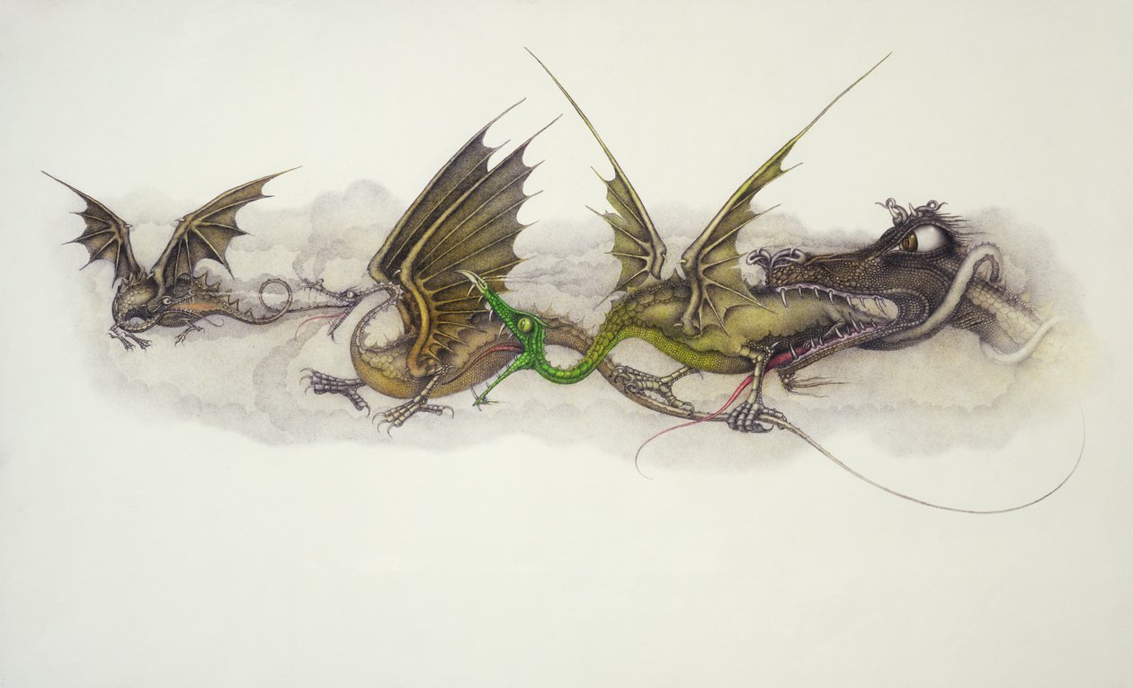 Velcí draci jedí malé draky od Wayne Anderson